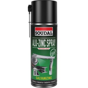 Soudal Alu-Zinc spray festék- és karosszéria javításhoz.