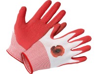 LUX-TOOLS kerti kesztyű latex piros méret: 8