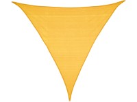 Sun City HDPE napvitorla háromszögletű 360 cm x 360 cm x 360 cm mustársárga