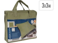 Napvitorla 3 m x 3 m mohazöld színű poliészter