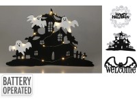 Halloween LED dekor 3-féle változatban 22 cm