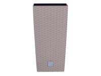 Prosperplast virágcserép belső cseréppel Rato Square 20 cm Mocca