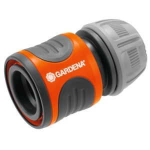 Gardena tömlőcsatlakozó 13 mm-es (1/2) és 15 mm-es (5/8) tömlőkhöz, narancs/szürke.