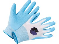 LUX-TOOLS kerti kesztyű latex kék méret: 8