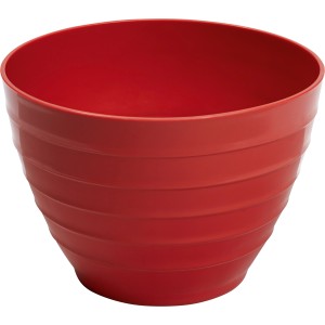 Piros LUX Gipsbecher Classic (Ø 125 mm) műanyagból, gipsz és gitt keveréséhez.