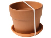 Perfetto Cotto virágcserép alátéttel 24 cm terrakotta