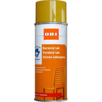 OBI lakkspray színes magasfényű napsárga 400 ml