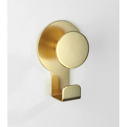 Wenko fali akasztó Blandas rozsdamentes acél arany matt 5 cm x 7,5 cm x 2.5 cm