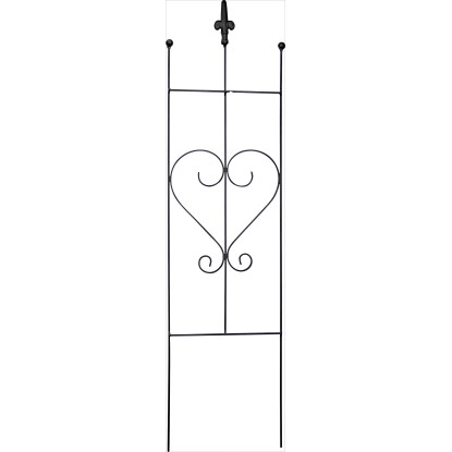 Futtatórács szív formával 80 cm x 20 cm x 0,4 cm fekete
