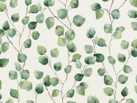 A.S. Création fátyoltapéta Greenery leveles indákkal fehér-zöld FSC