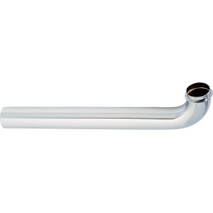 Króm mosdó lefolyóív, 32 mm átmérő, 300 mm hossz, szifoncsövek csatlakoztatásához.