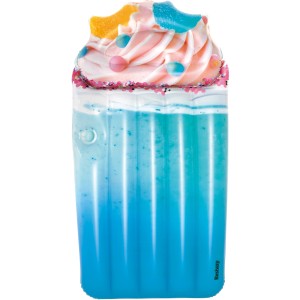 Bestway milkshake mintájú felfújható matrac, 171x90x20 cm, italtartóval. Ideális a medencéhez!