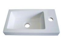 LEON öntött márvány mosdó ráépíthető 40 cm x 22 cm x 10 cm