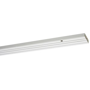 Fehér Gardinia 3-pályás függönysín, 300 cm hosszú, függönyökhöz és drapériákhoz.