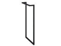 Roca Elegant oldalkeret mosdó alatti szekrényhez 80 x 9,8 x 36 cm fekete