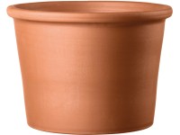Deroma Cilindro Bordato agyagcserép 18 cm átmérő terrakotta