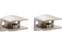 Rögzítőcsipesz üveghez nikkel 2 cm x 4 cm x 1,7 cm 2 db