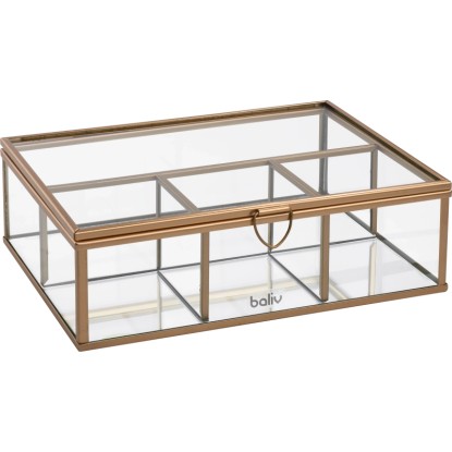 Baliv Retro Futures ékszeres doboz üveg aranyszínű