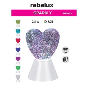 Rábalux Sparkly dekor lámpa fehér LED 0,8W IP20