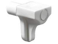 Hettich polctartó 5 mm műanyag fehér 20 db