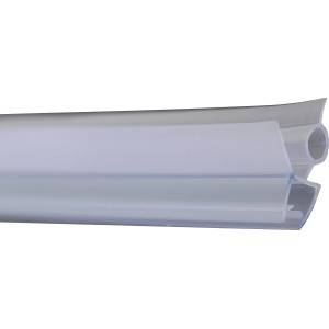 Átlátszó alsó tömítés zuhanykabinokhoz, 5 mm-es üveghez.