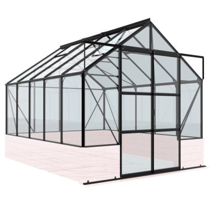 Vitavia Cassandra 8300 melegház ESG 8,3 nm fekete lábazat nélkül