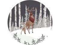 Komar nemszőtt fotótapéta Dot Bambi Great Prince öntapadó átmérő 125 cm