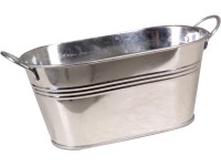 Cink dézsa fogantyúval 22 cm x 12,5 cm x 10,5 cm