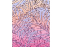 Komar fátyoltapéta Palm Foglie 200 cm x 250 cm rózsaszín