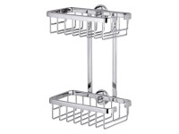 tesa ALUXX dupla zuhanykosár krómozott alumínium ragasztós rögzítésű tesa ALUXX dupla zuhanykosár krómozott alumínium ragasztós rögzítésű