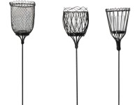 Boltze Novelle földbe szúrható dísz 3-féle változatban matt fekete