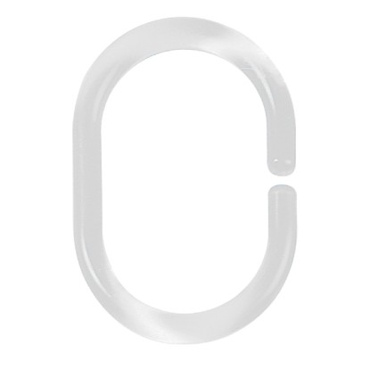 Spirella C-Minor zuhanyfüggönygyűrű műanyag átlátszó Crystal