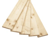 Padlóburkoló deszka, duglászfenyő, sima, 19 mm x 7 cm x 200 cm