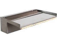 Heissner vízesés-elem rozsdamentes acélból 60 cm LED-es világítással Heissner vízesés-elem rozsdamentes acélból 60 cm LED-es világítással