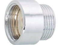OBI csaphosszabbító 24,1 mm (Rp 3/4) x 26,4 mm (R 3/4) krómozott sárgaréz 10 mm