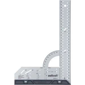 wolfcraft univerzális szögmérő laminált és design padlókhoz, szögek jelöléséhez és kontúrok átviteléhez.