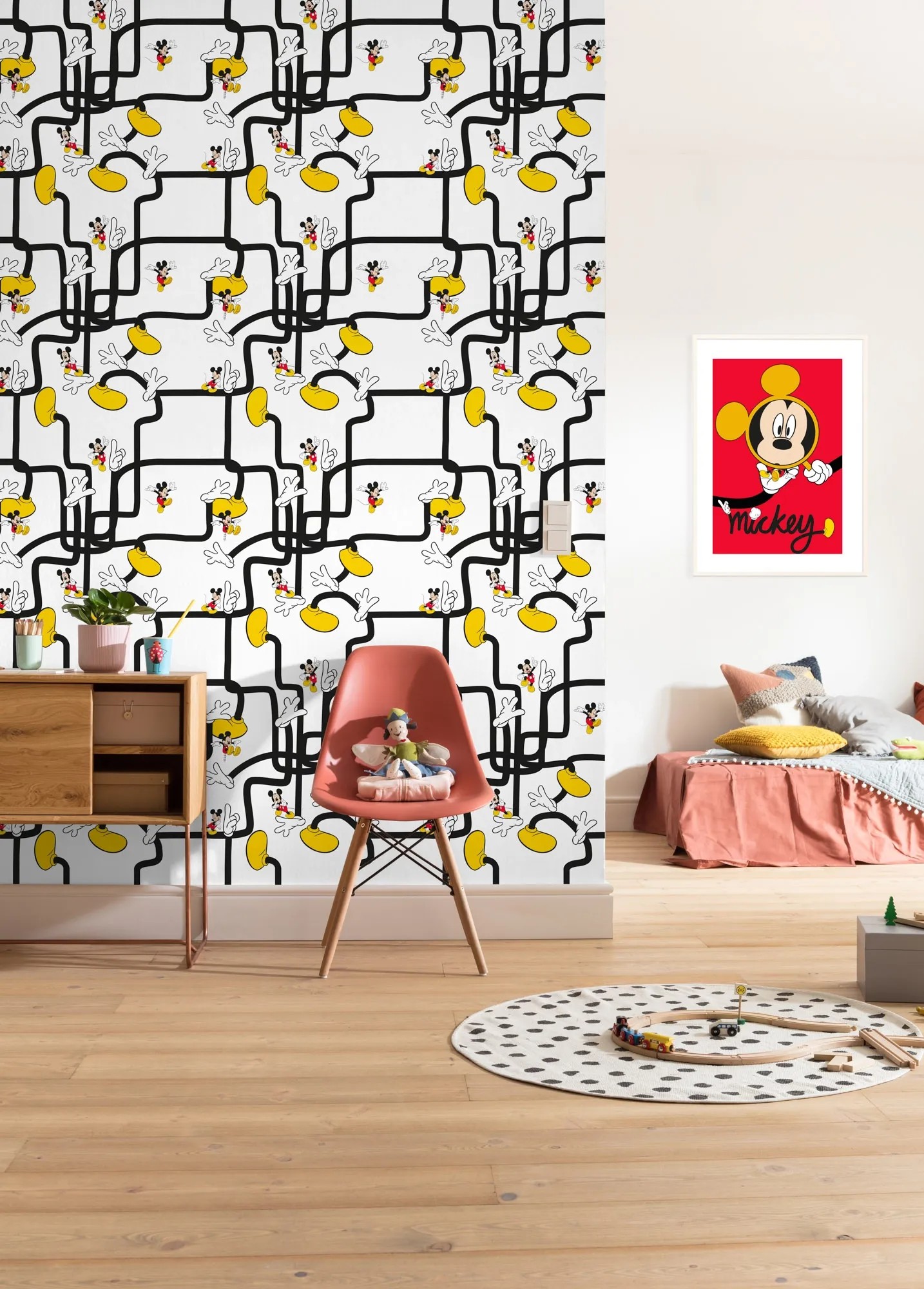 Komar vlies fotótapéta Mickey Mouse - Foot Labyrinth 200 cm x 280 cm ...