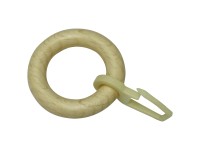 Gardinia függönykarikák vitrázsrudakhoz, natúr fenyő