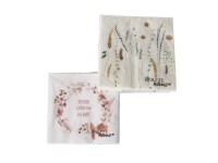 Boltze Jelena szalvéta 20 darab fehér-barna