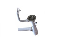 Lefolyógarnitúra szifonnal egymedencés tálhoz 3,5 col Lefolyógarnitúra szifonnal egymedencés tálhoz 3,5 col