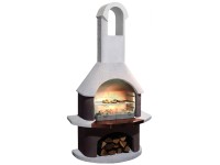 Buschbeck St. Moritz grillezőkemence fehér-barna
