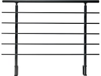 Dieda korlátkészlet antracitszínű alumínium vízszintes kör keresztmetszetű rudak