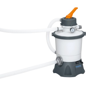 Bestway homokszűrős vízforgató 3.028 l/h, 85 W. Homokszűrő rendszer csövekkel és manométerrel medencékhez.