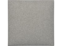 Négyzet alakú fali párna 30 cm x 30 cm szövet világosszürke