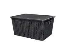 Rival nagy rattankosár antracit tetővel 18,5 liter