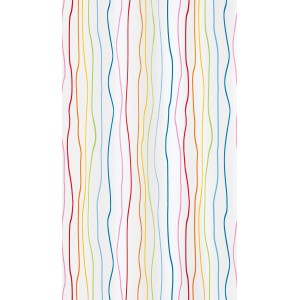 Kleine Wolke Jolie zuhanyfüggöny, többszínű, színes csíkokkal, 180x200 cm.