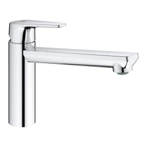 Grohe QuickFix Start Edge króm mosogató csaptelep, egykaros keverő csaptelep forgatható kifolyócsővel.