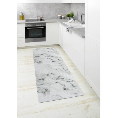 Wenko fürdőszobaszőnyeg márvány 65 cm x 200 cm műanyag