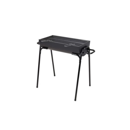 Grill félhenger fekete 50 cm x 88 cm x 72 cm