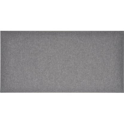 Négyszög alakú fali párna 60 cm x 30 cm szövet sötétszürke